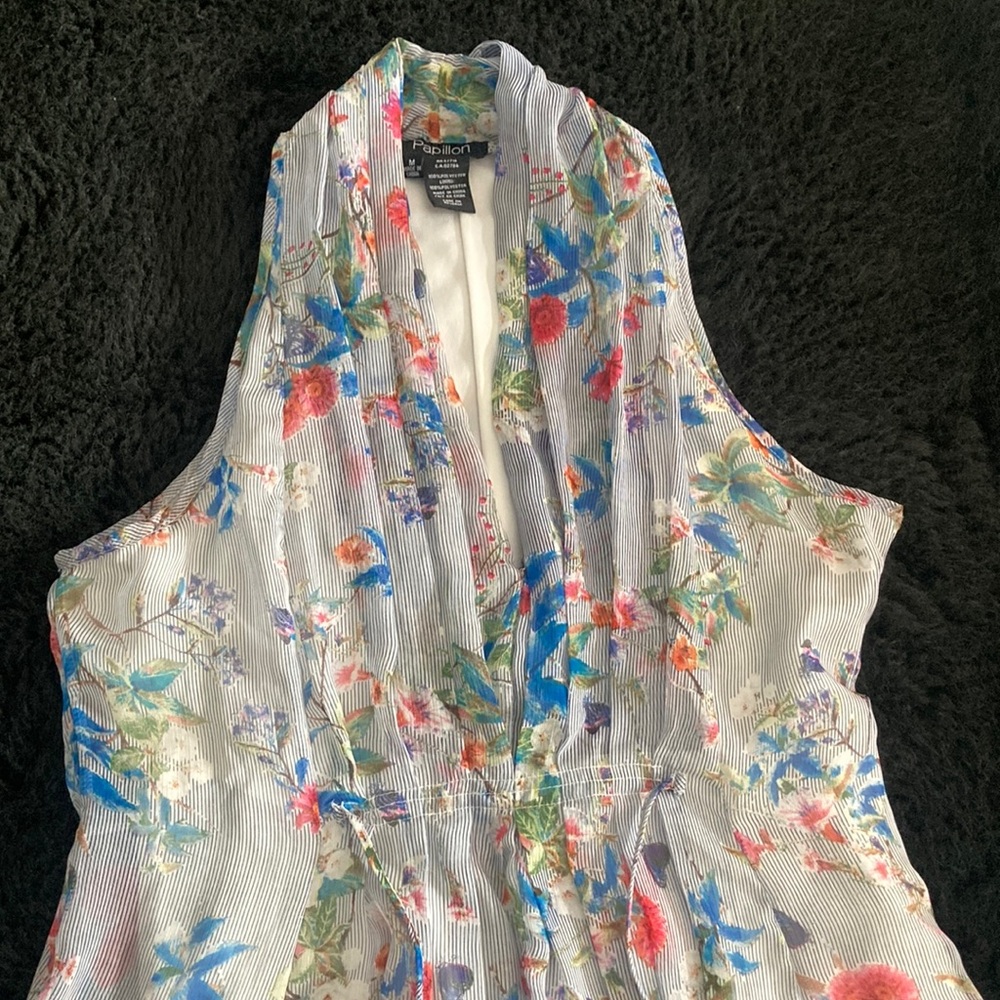 Perfect condition Papillon Blanc Multicolor Floral Dress medium